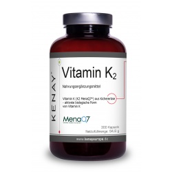 Vitamina K2 MenaQ7 di ceci (300 capsule) - integratore alimentare